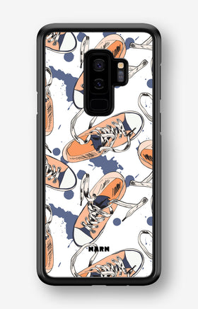 Samsung Galaxy S9 Plus Hard Case – Apricot Sneakers - View 1