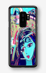 Samsung Galaxy S9 Plus Hard Case – Abstract Cat - View 1