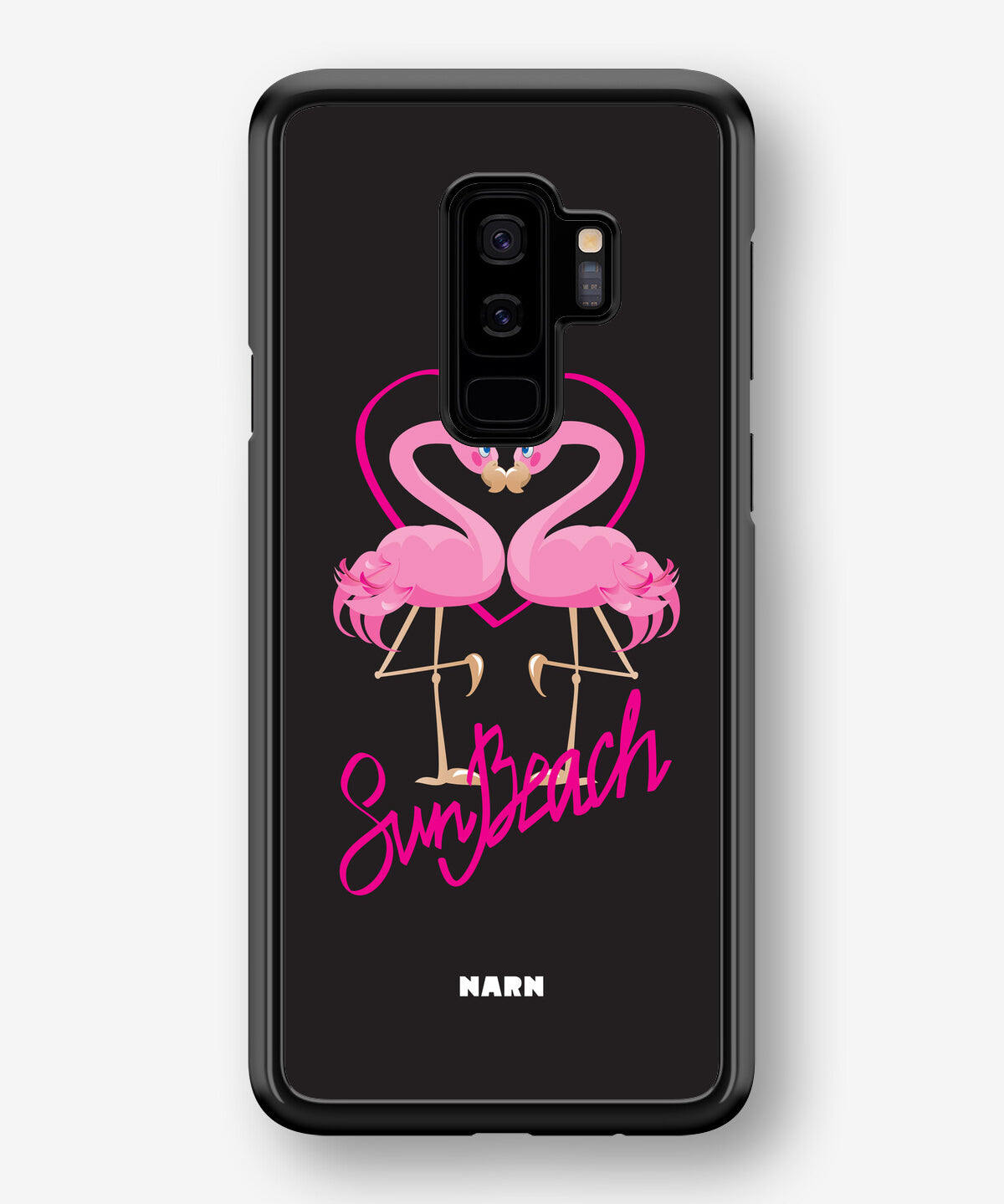 Samsung Galaxy S9 Plus Hard Case – Beach Flamingo - View 1