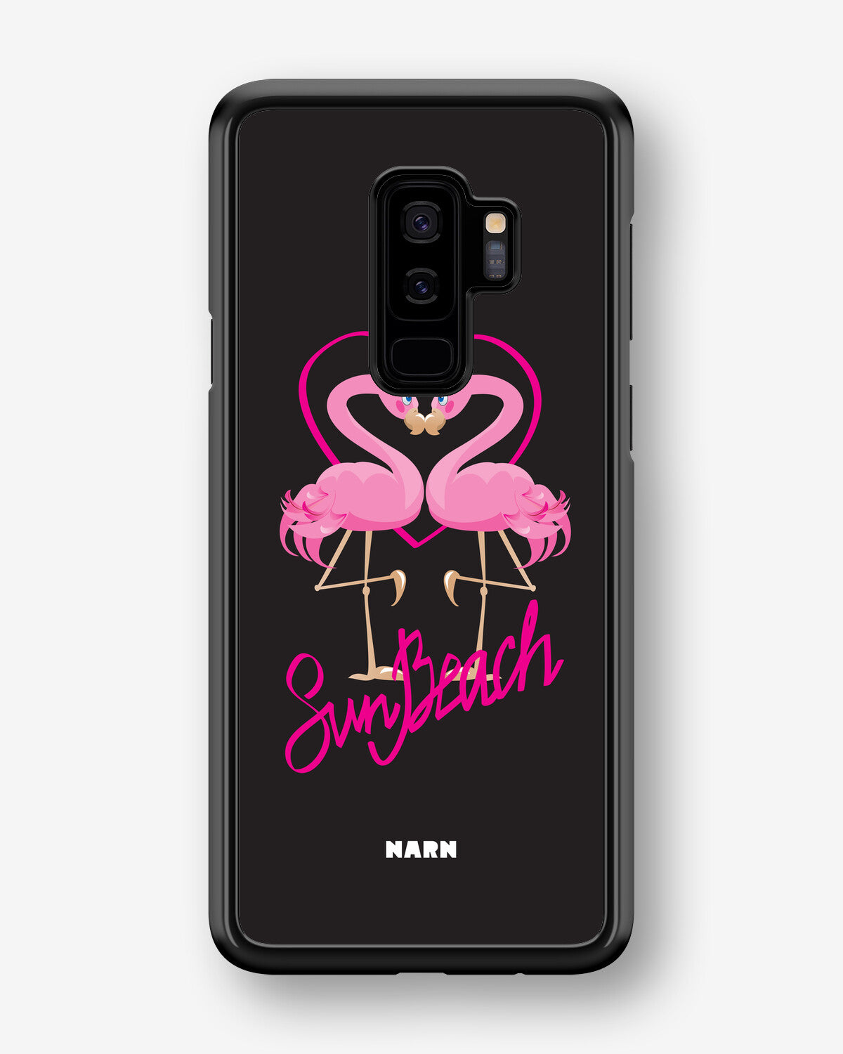 Samsung Galaxy S9 Plus Hard Case – Beach Flamingo - View 1