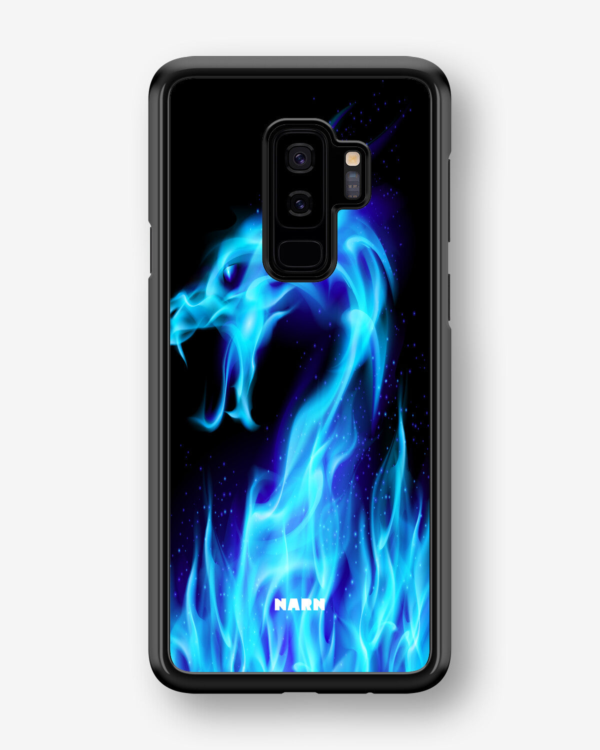 Samsung Galaxy S9 Plus Hard Case – Blue Flames Dragon - View 1