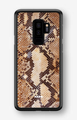 Samsung Galaxy S9 Plus Hard Case – Brown Snakeskin - View 1