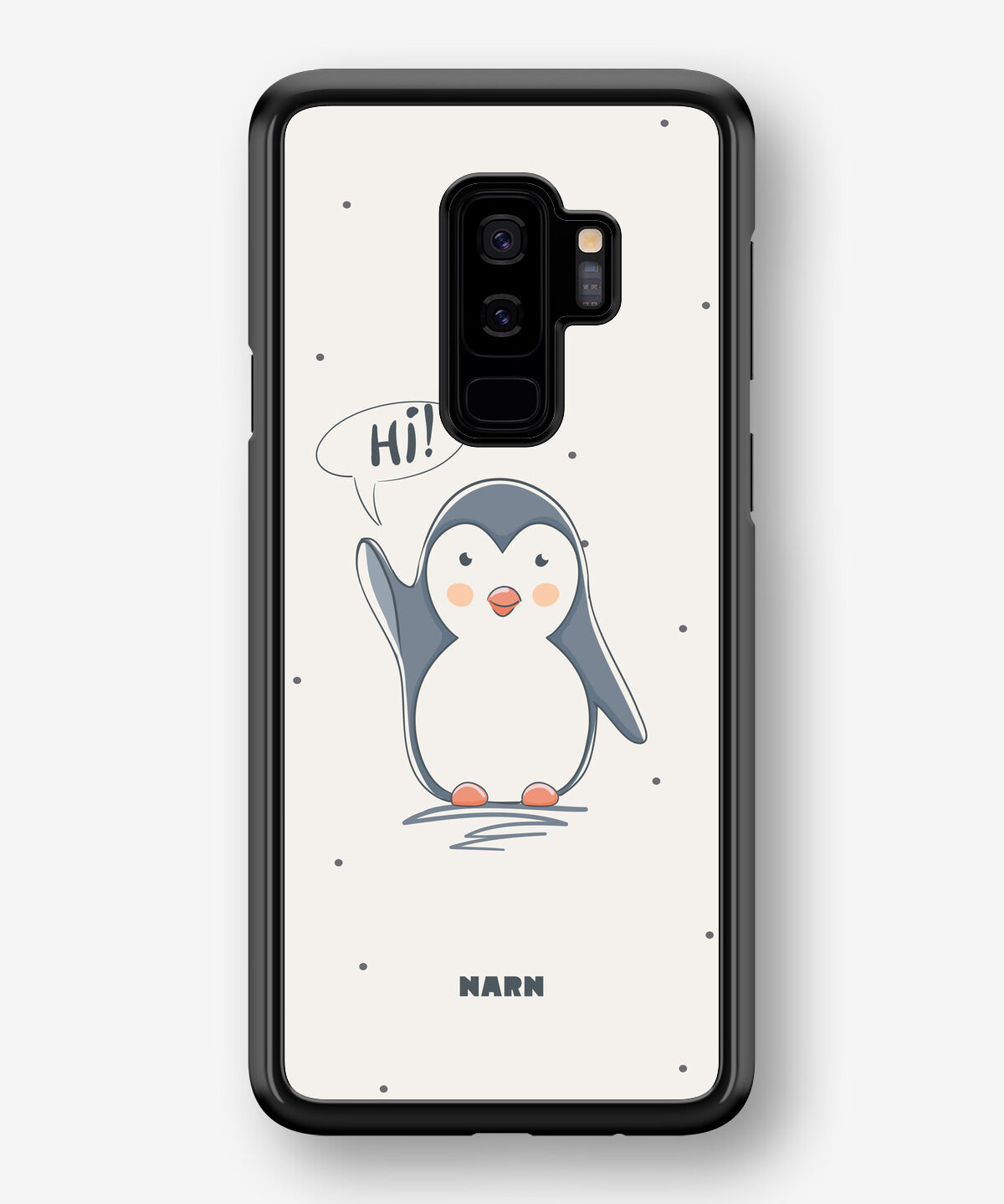 Samsung Galaxy S9 Plus Hard Case – Cute Penguin - View 1