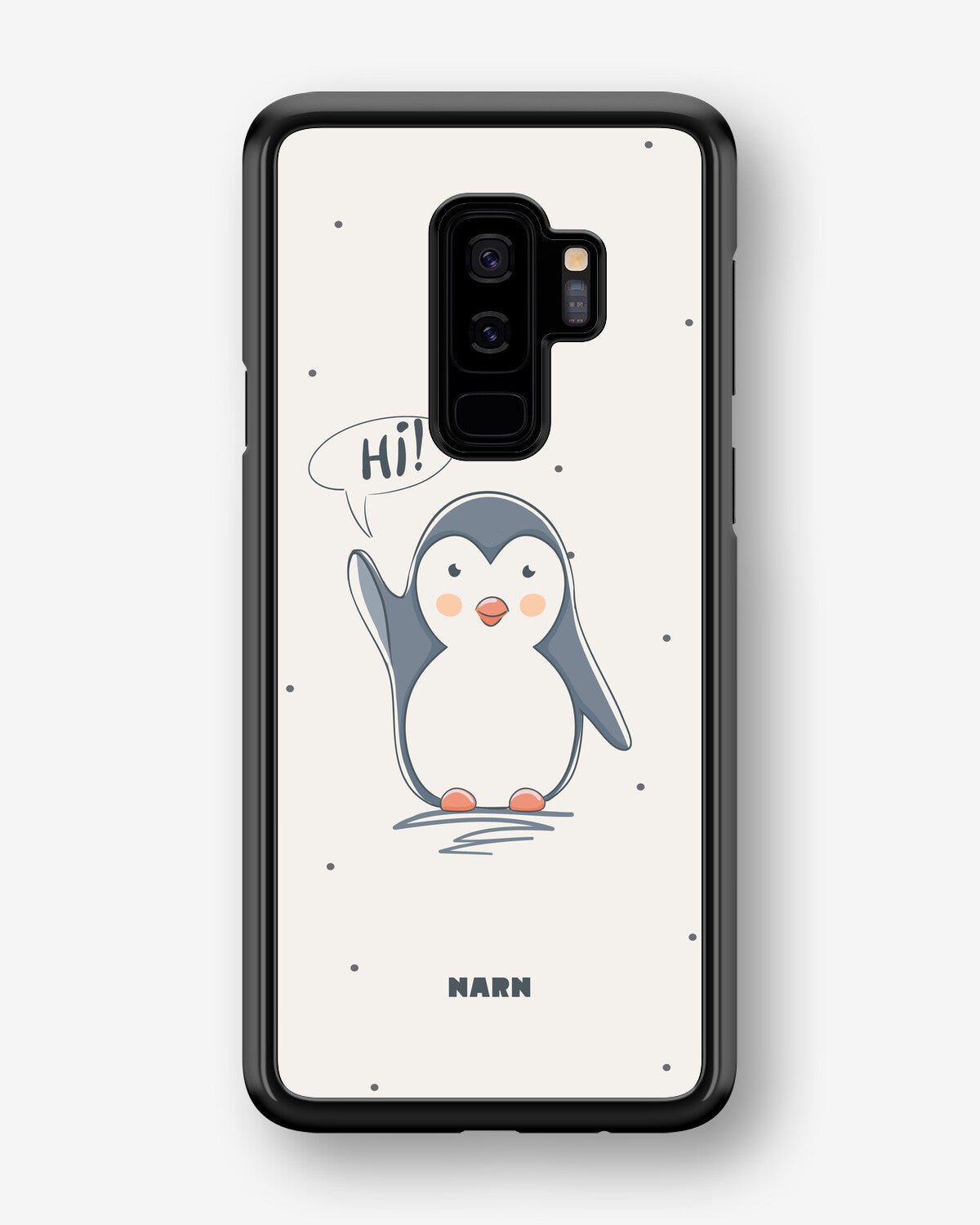 Samsung Galaxy S9 Plus Hard Case – Cute Penguin - View 1
