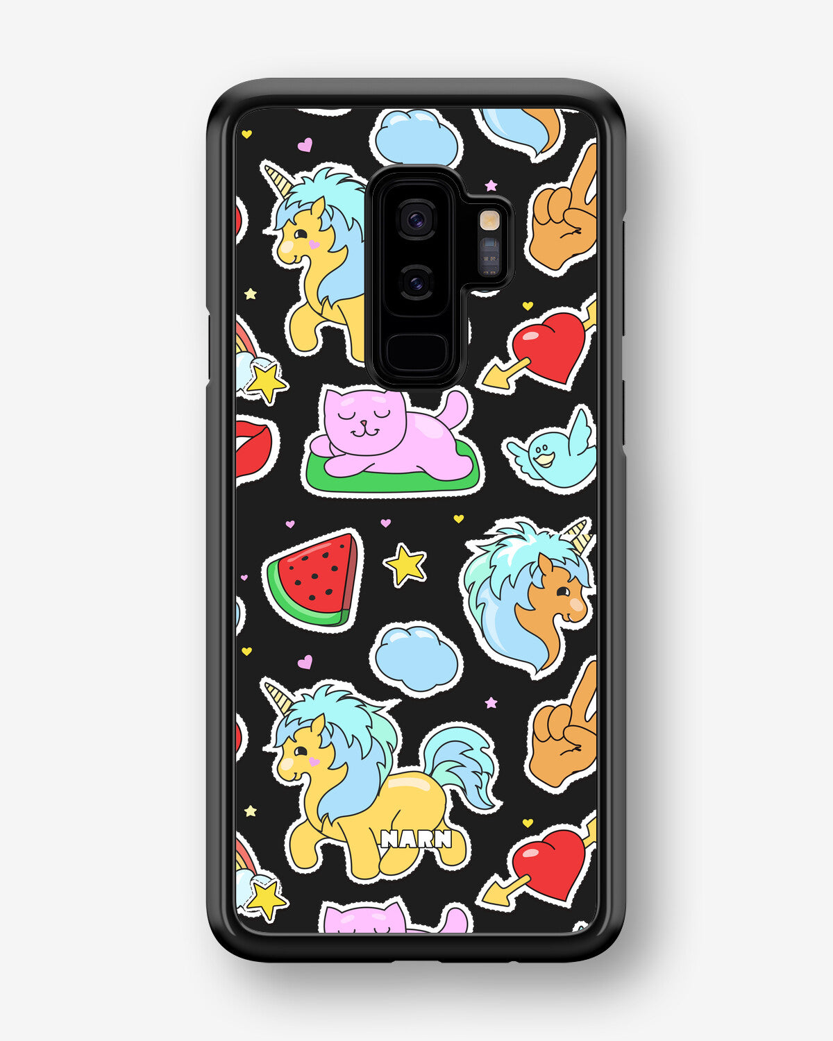 Samsung Galaxy S9 Plus Hard Case – Cute Stickers - View 1