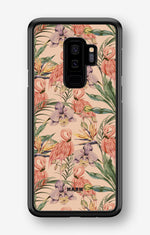 Samsung Galaxy S9 Plus Hard Case – Flamingos & Flowers - View 1