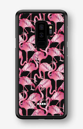 Samsung Galaxy S9 Plus Hard Case – Flamingos - View 1