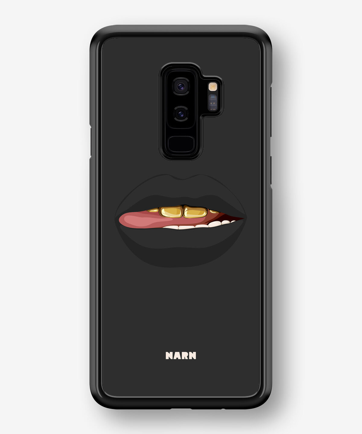 Samsung Galaxy S9 Plus Hard Case – Golden Lips - View 1