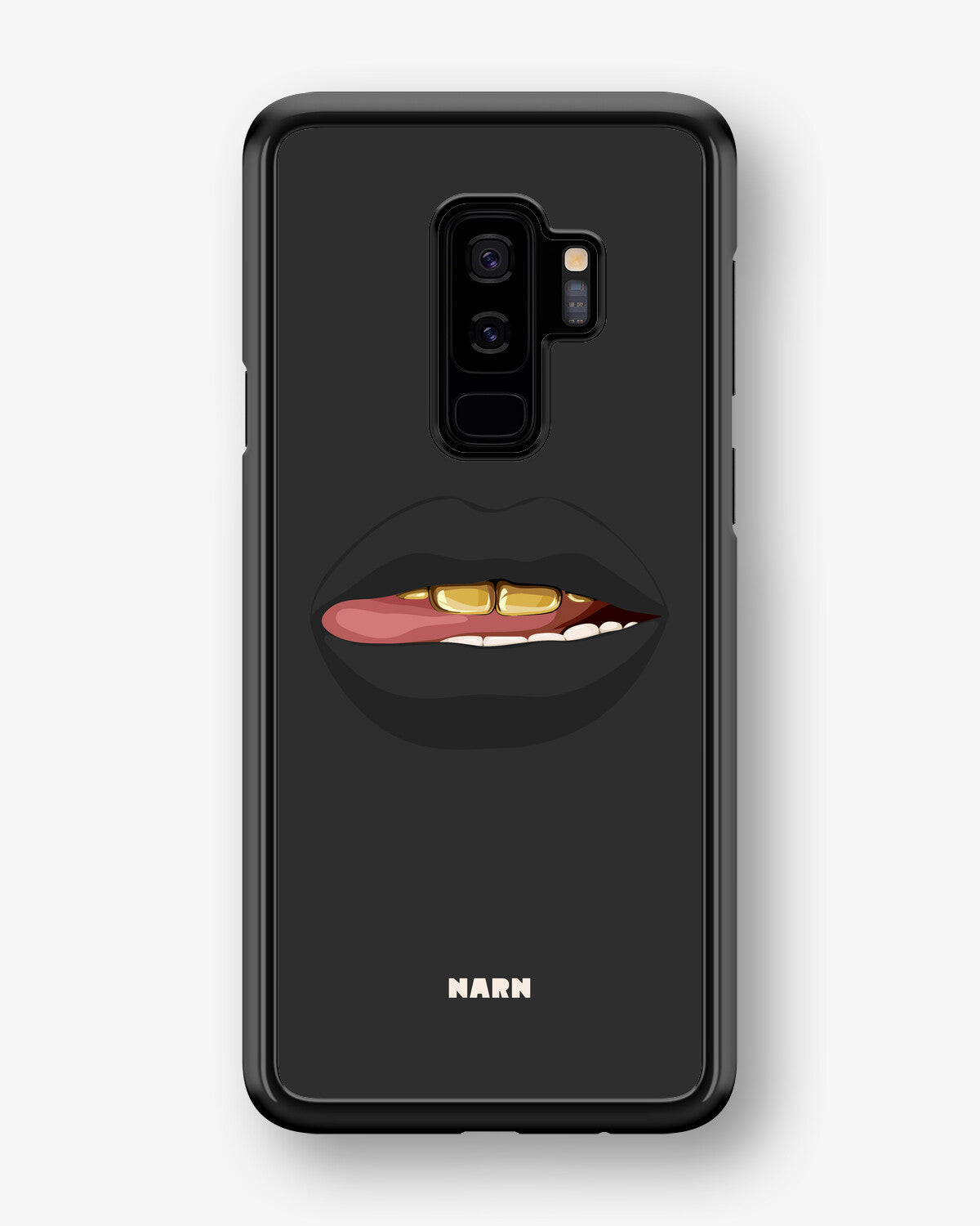 Samsung Galaxy S9 Plus Hard Case – Golden Lips - View 1