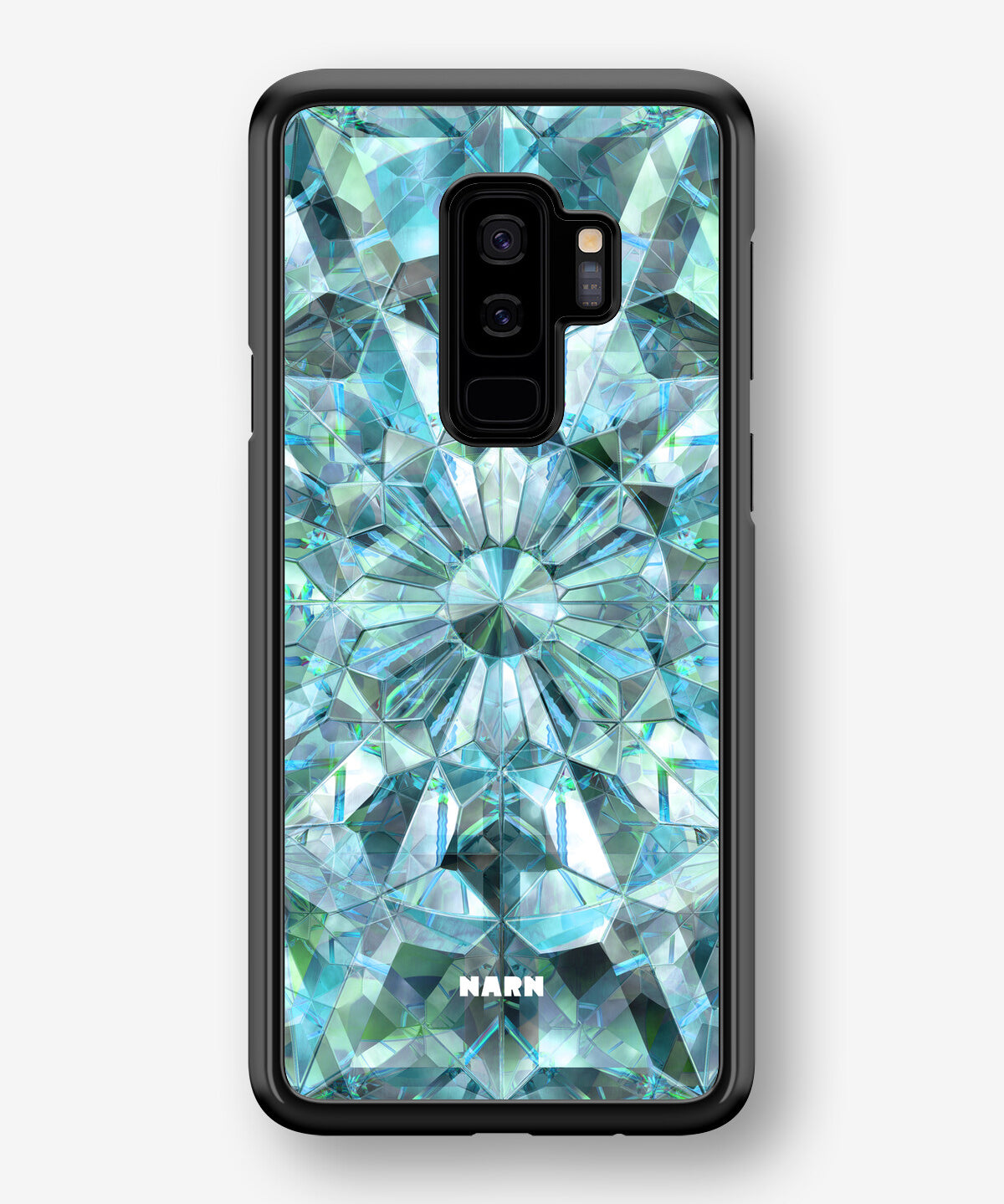 Samsung Galaxy S9 Plus Hard Case – Green Crystals - View 1