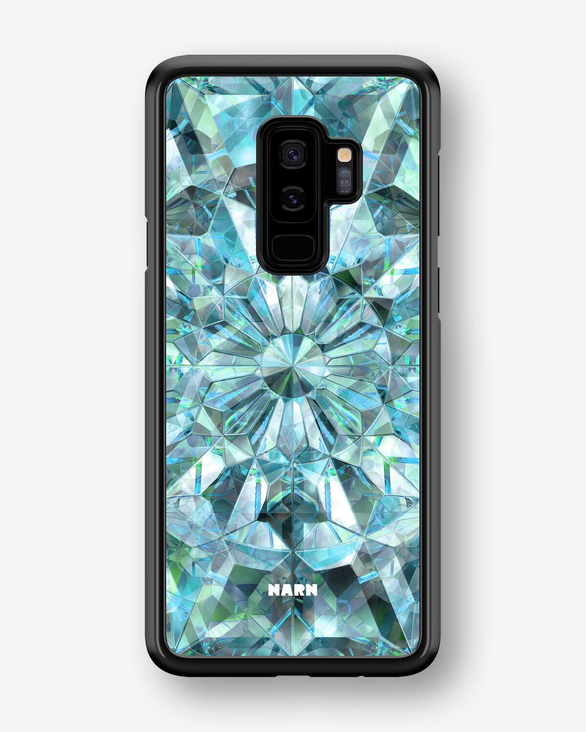 Samsung Galaxy S9 Plus Hard Case – Green Crystals - View 1