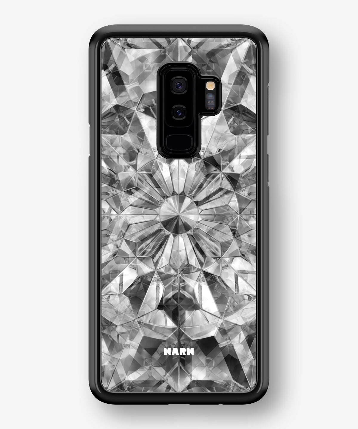 Samsung Galaxy S9 Plus Hard Case – Grey Crystals - View 1