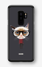 Samsung Galaxy S9 Plus Hard Case – Hipster Cat - View 1
