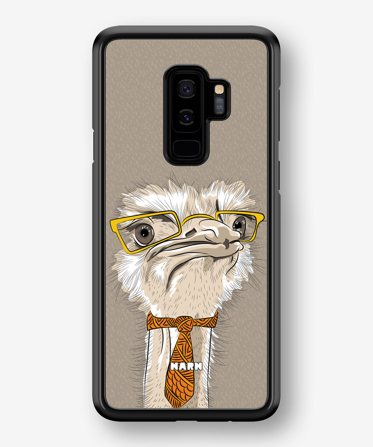 Samsung Galaxy S9 Plus Hard Case – Hipster Ostrich - View 1