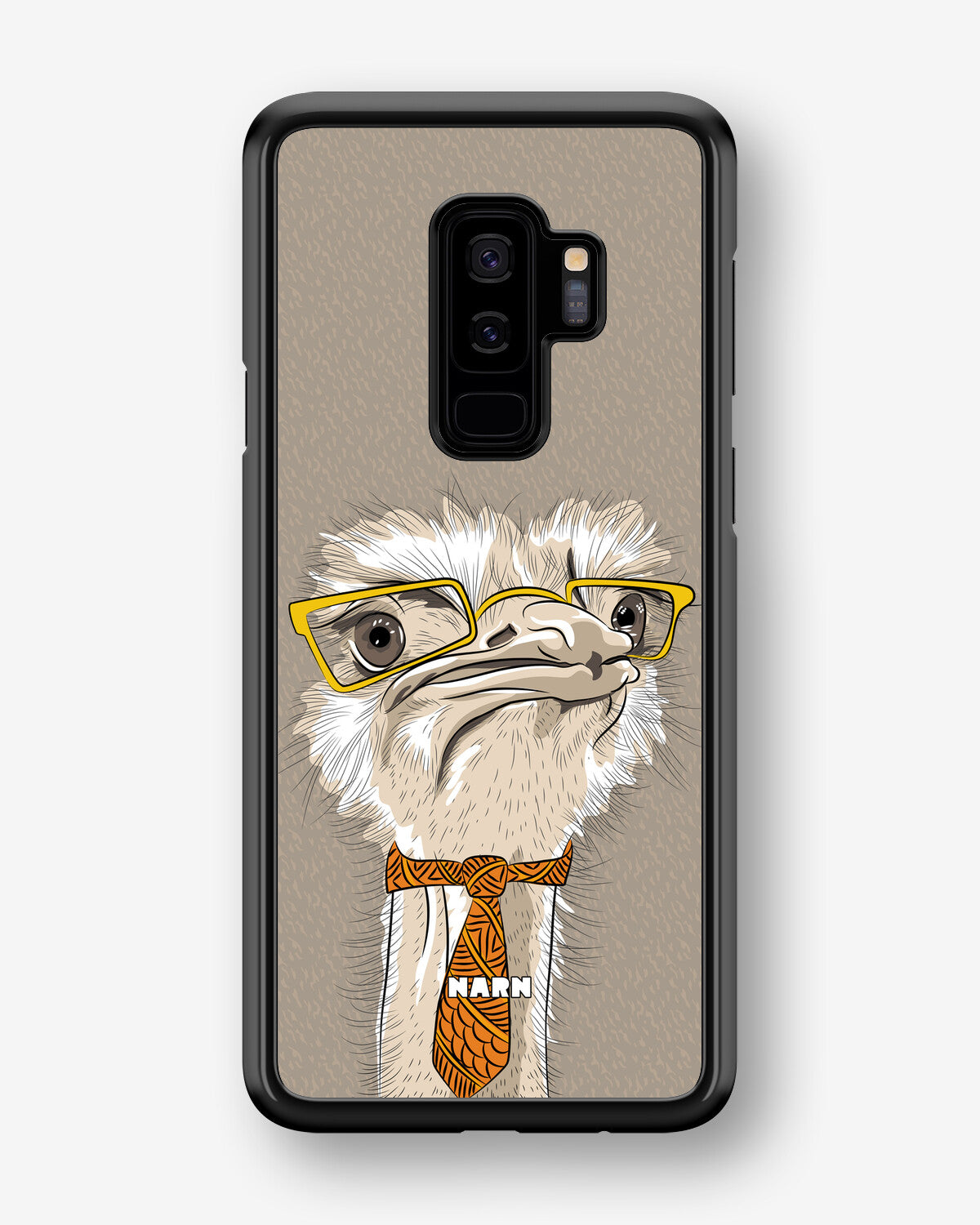 Samsung Galaxy S9 Plus Hard Case – Hipster Ostrich - View 1