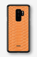 Samsung Galaxy S9 Plus Hard Case – Orange Snake - View 1