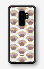 Samsung Galaxy S9 Plus Hard Case – Pink Marble Waves - View 1