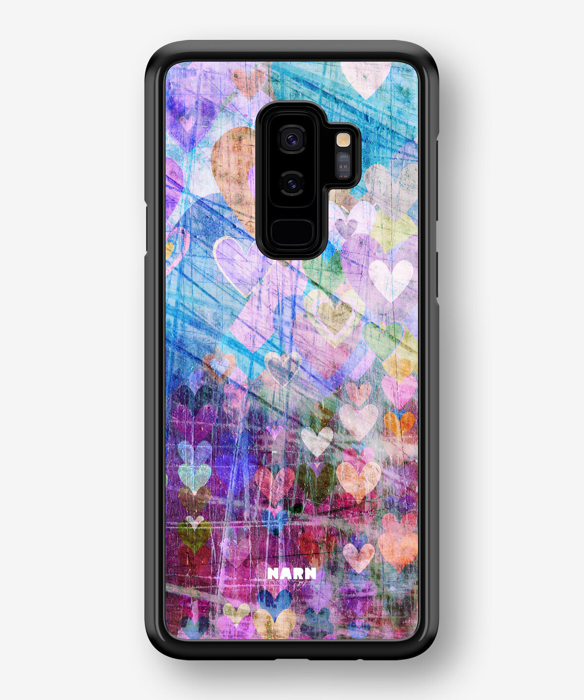 Samsung Galaxy S9 Plus Hard Case – Purple Hearts - View 1