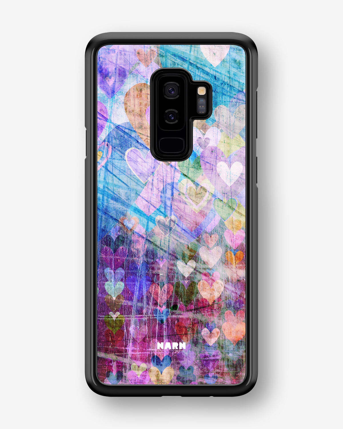 Samsung Galaxy S9 Plus Hard Case – Purple Hearts - View 1