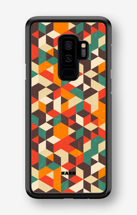 Samsung Galaxy S9 Plus Hard Case – Retro Geometric - View 1