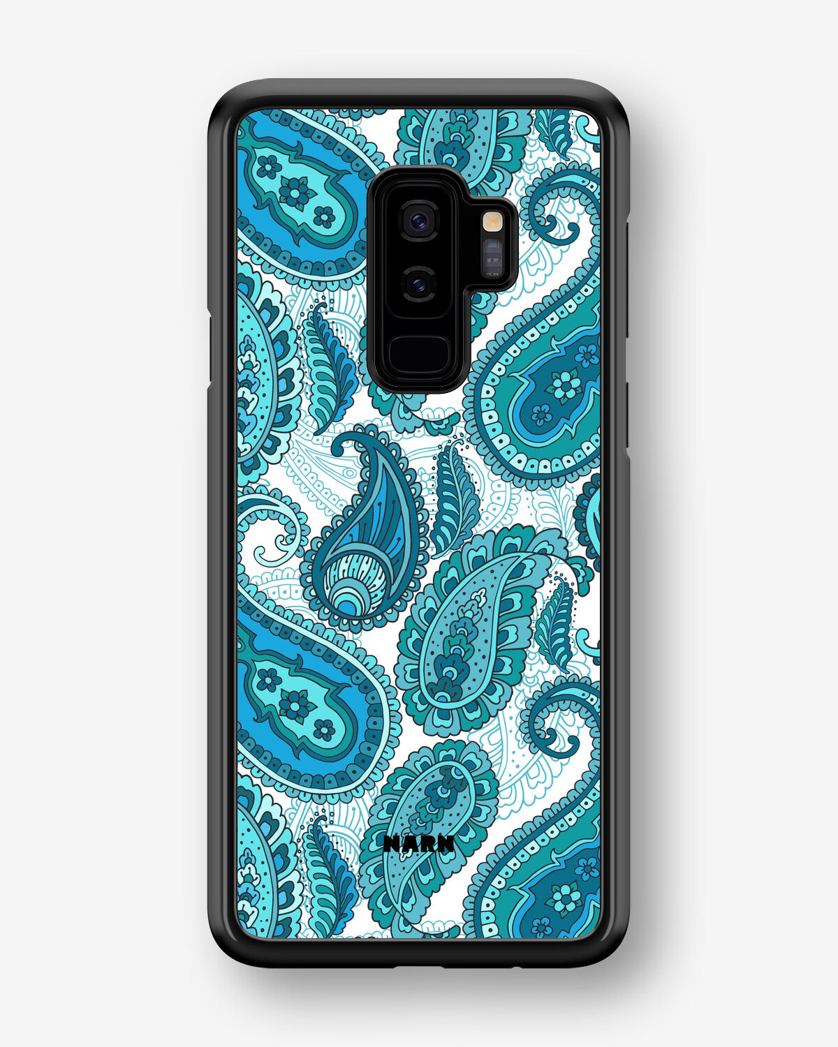 Samsung Galaxy S9 Plus Hard Case – Turquoise Paisley - View 1
