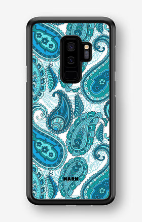 Samsung Galaxy S9 Plus Hard Case – Turquoise Paisley - View 1