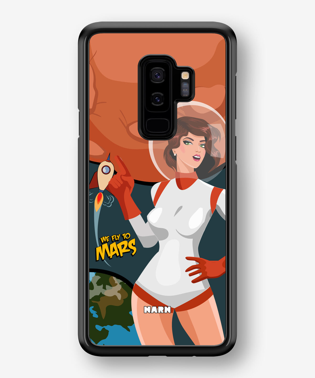 Samsung Galaxy S9 Plus Hard Case – We Fly To Mars - View 1