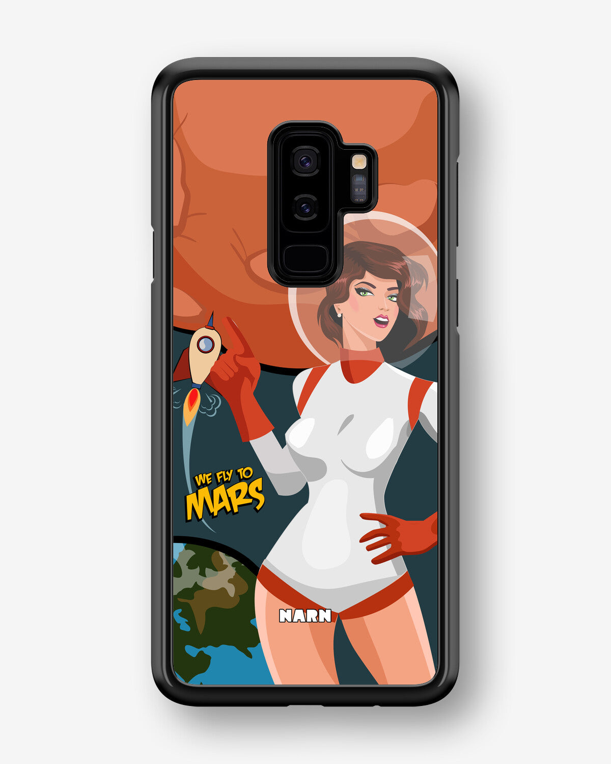 Samsung Galaxy S9 Plus Hard Case – We Fly To Mars - View 1