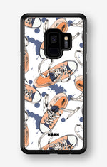 Samsung Galaxy S9 Hard Case – Apricot Sneakers - View 1