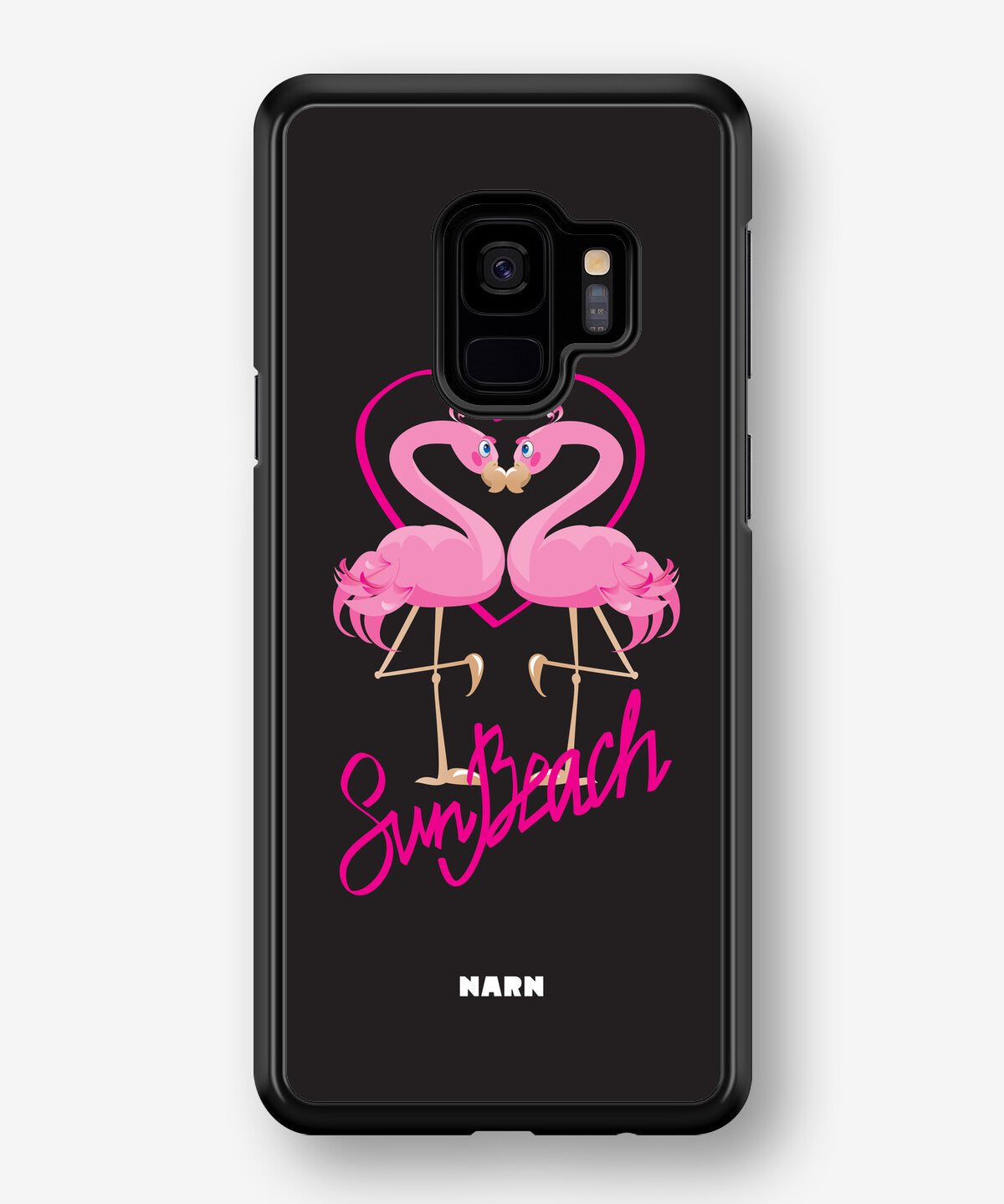 Samsung Galaxy S9 Hard Case – Beach Flamingo - View 1