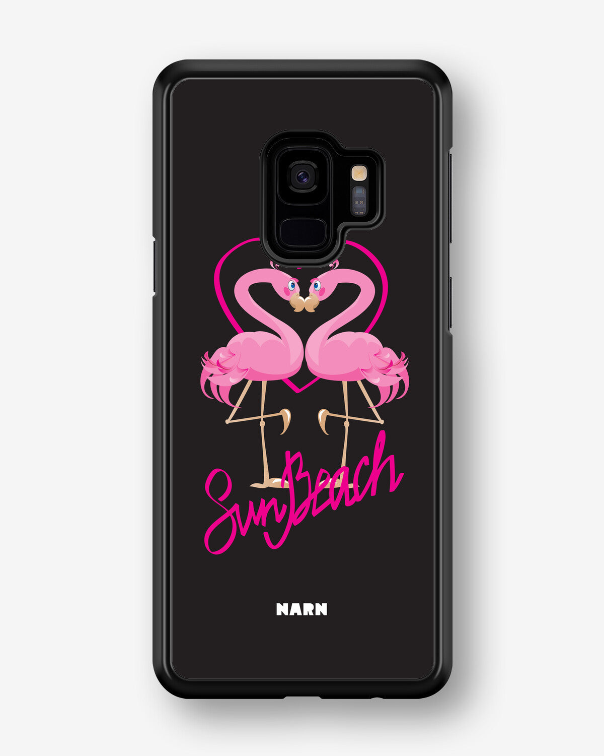 Samsung Galaxy S9 Hard Case – Beach Flamingo - View 1