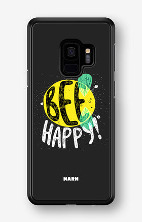 Samsung Galaxy S9 Hard Case – BEE Happy - View 1