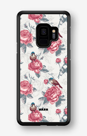 Samsung Galaxy S9 Hard Case – Birds Among Roses - View 1