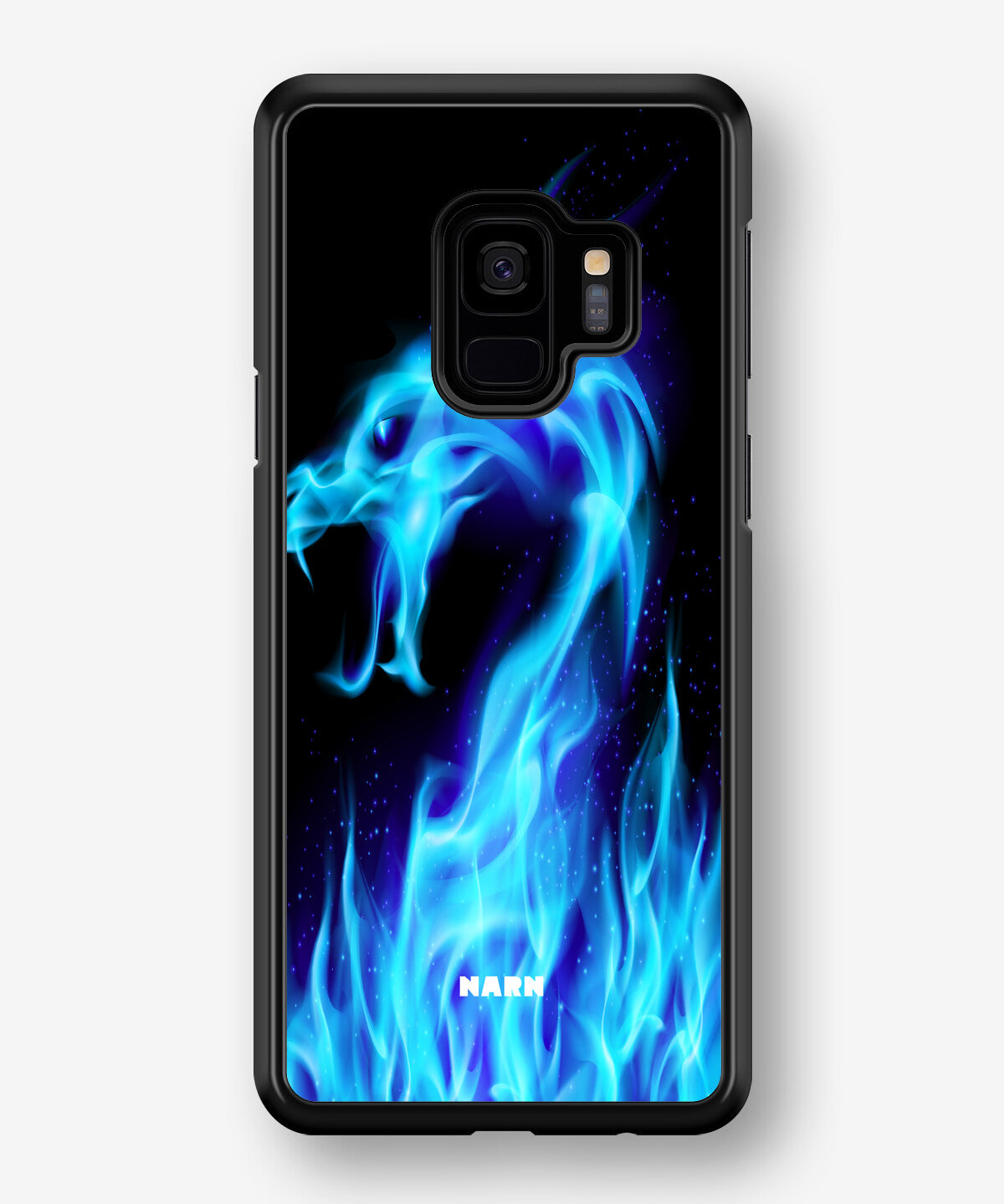 Samsung Galaxy S9 Hard Case – Blue Flames Dragon - View 1