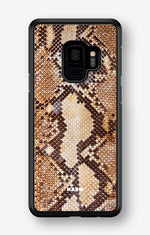 Samsung Galaxy S9 Hard Case – Brown Snakeskin - View 1