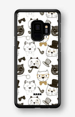 Samsung Galaxy S9 Hard Case – Cartoon Cats - View 1