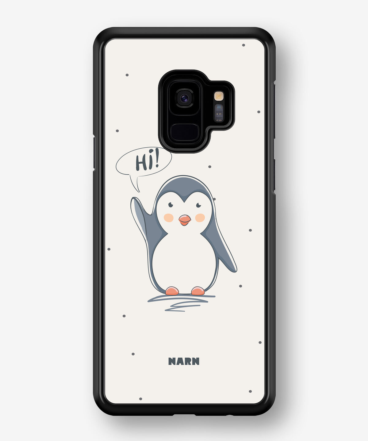 Samsung Galaxy S9 Hard Case – Cute Penguin - View 1
