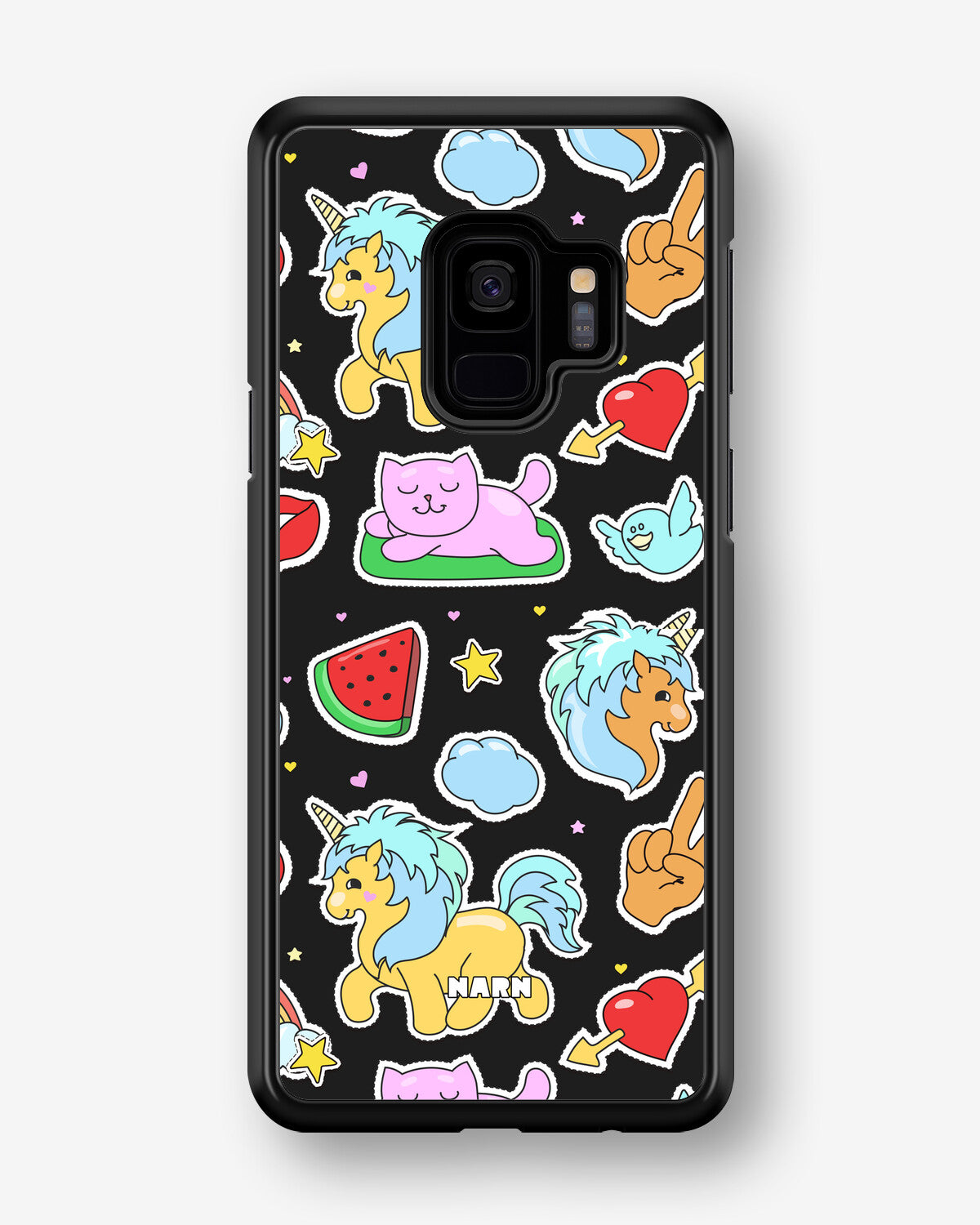 Samsung Galaxy S9 Hard Case – Cute Stickers - View 1