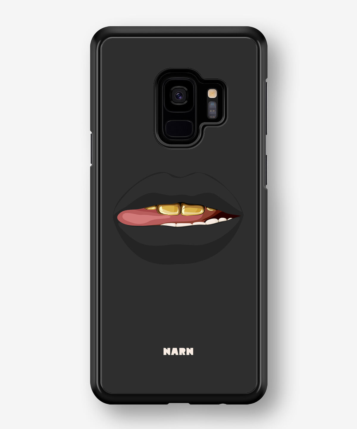 Samsung Galaxy S9 Hard Case – Golden Lips - View 1