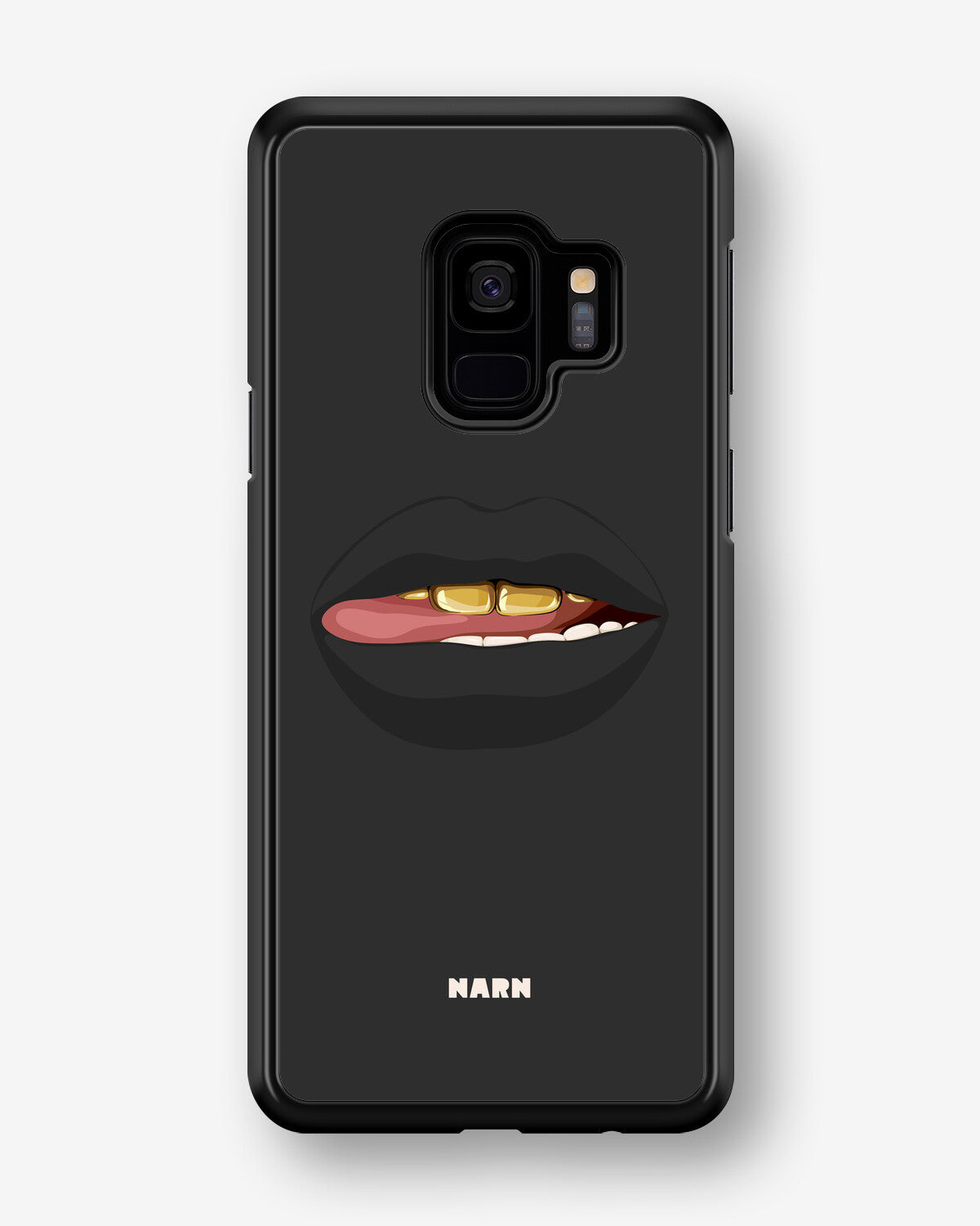 Samsung Galaxy S9 Hard Case – Golden Lips - View 1