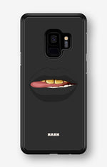 Samsung Galaxy S9 Hard Case – Golden Lips - View 1