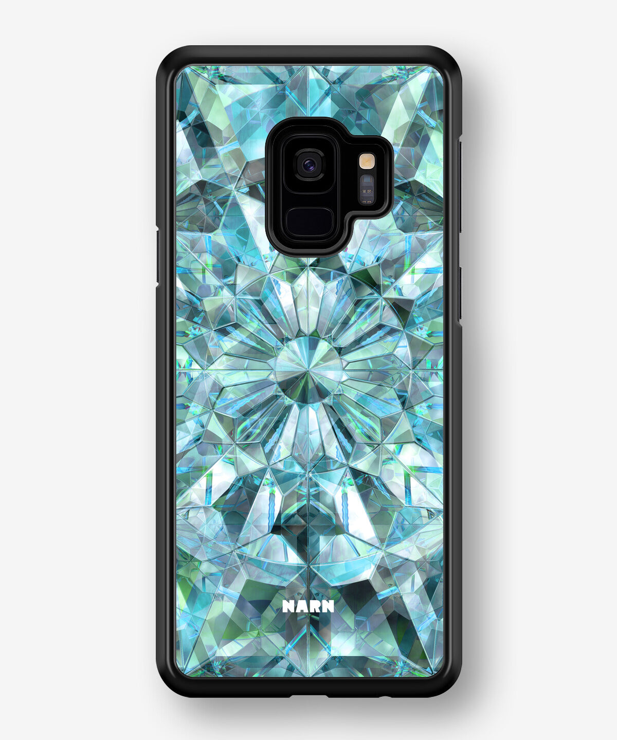 Samsung Galaxy S9 Hard Case – Green Crystals - View 1