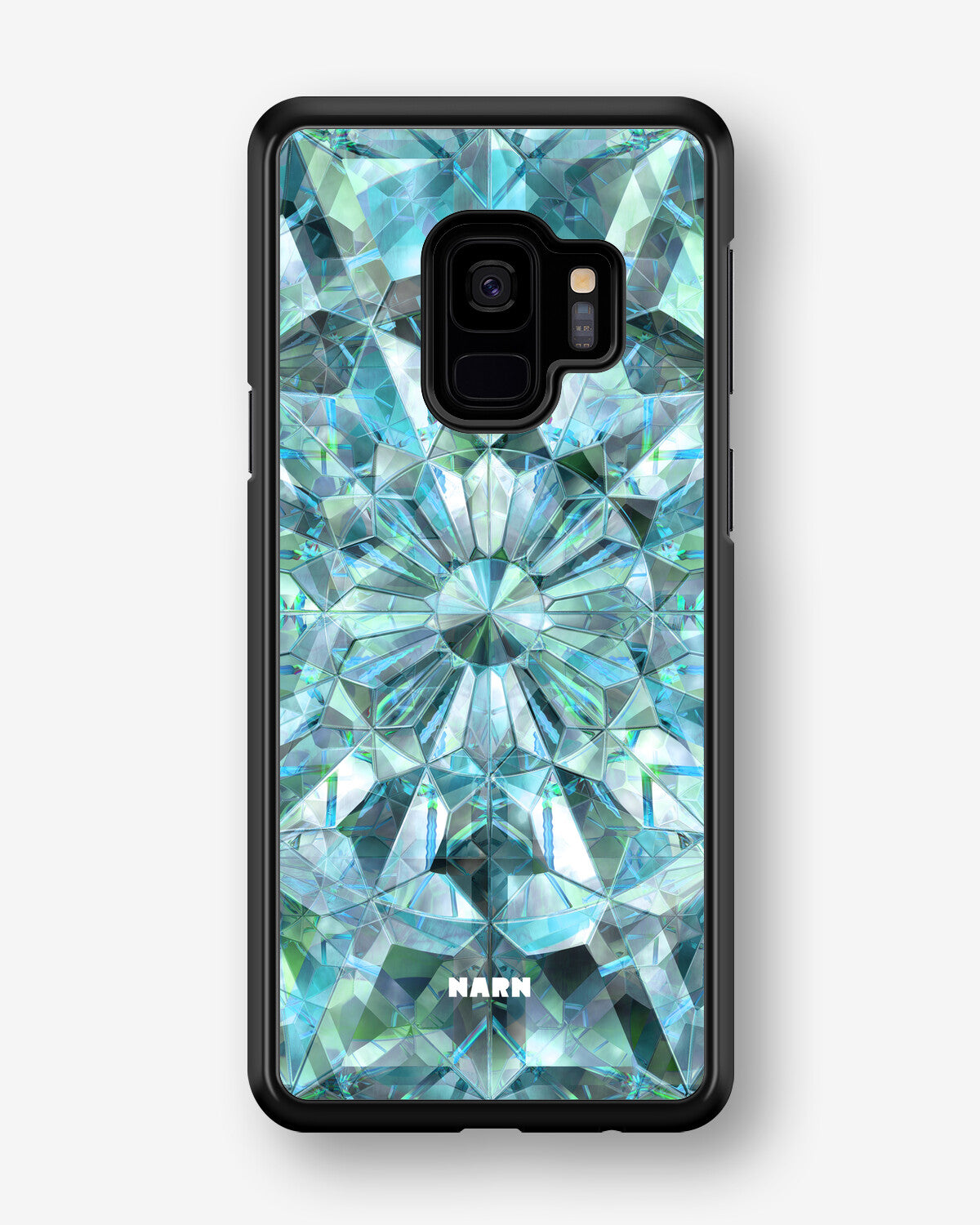 Samsung Galaxy S9 Hard Case – Green Crystals - View 1