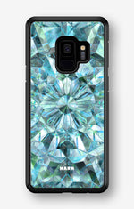 Samsung Galaxy S9 Hard Case – Green Crystals - View 1