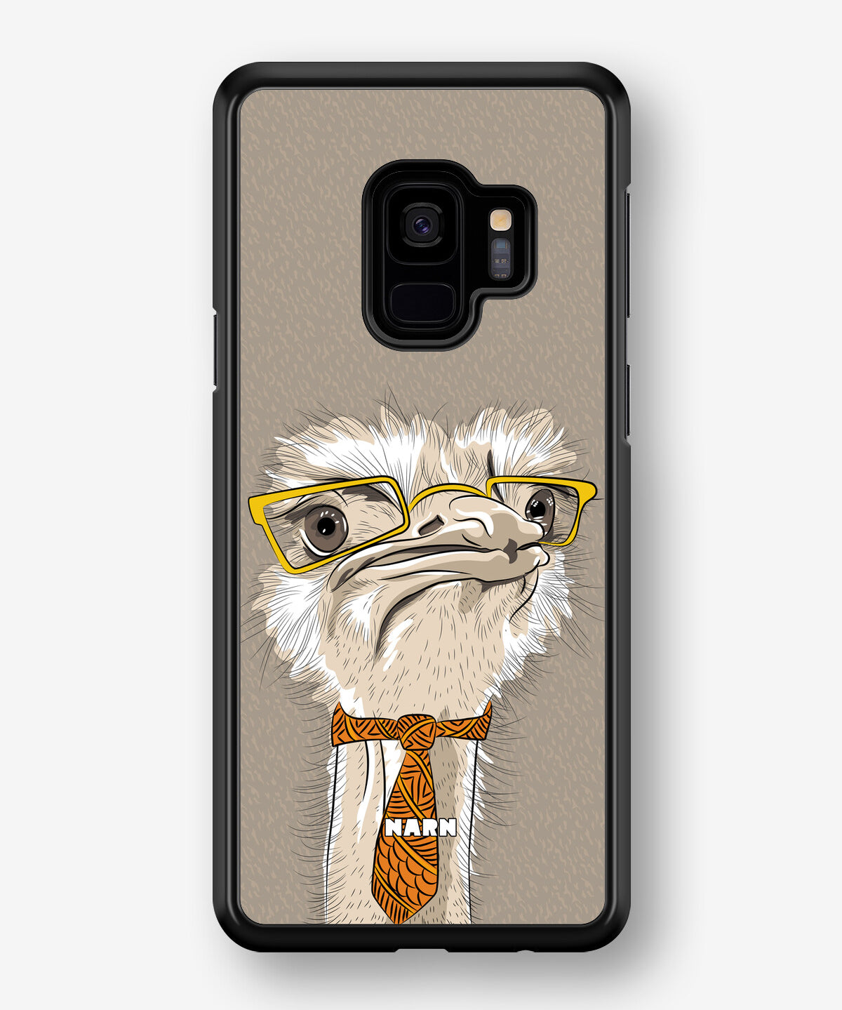 Samsung Galaxy S9 Hard Case – Hipster Ostrich - View 1