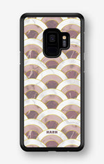 Samsung Galaxy S9 Hard Case – Pink Marble Waves - View 1