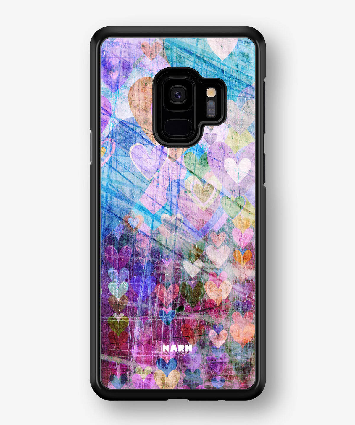 Samsung Galaxy S9 Hard Case – Purple Hearts - View 1