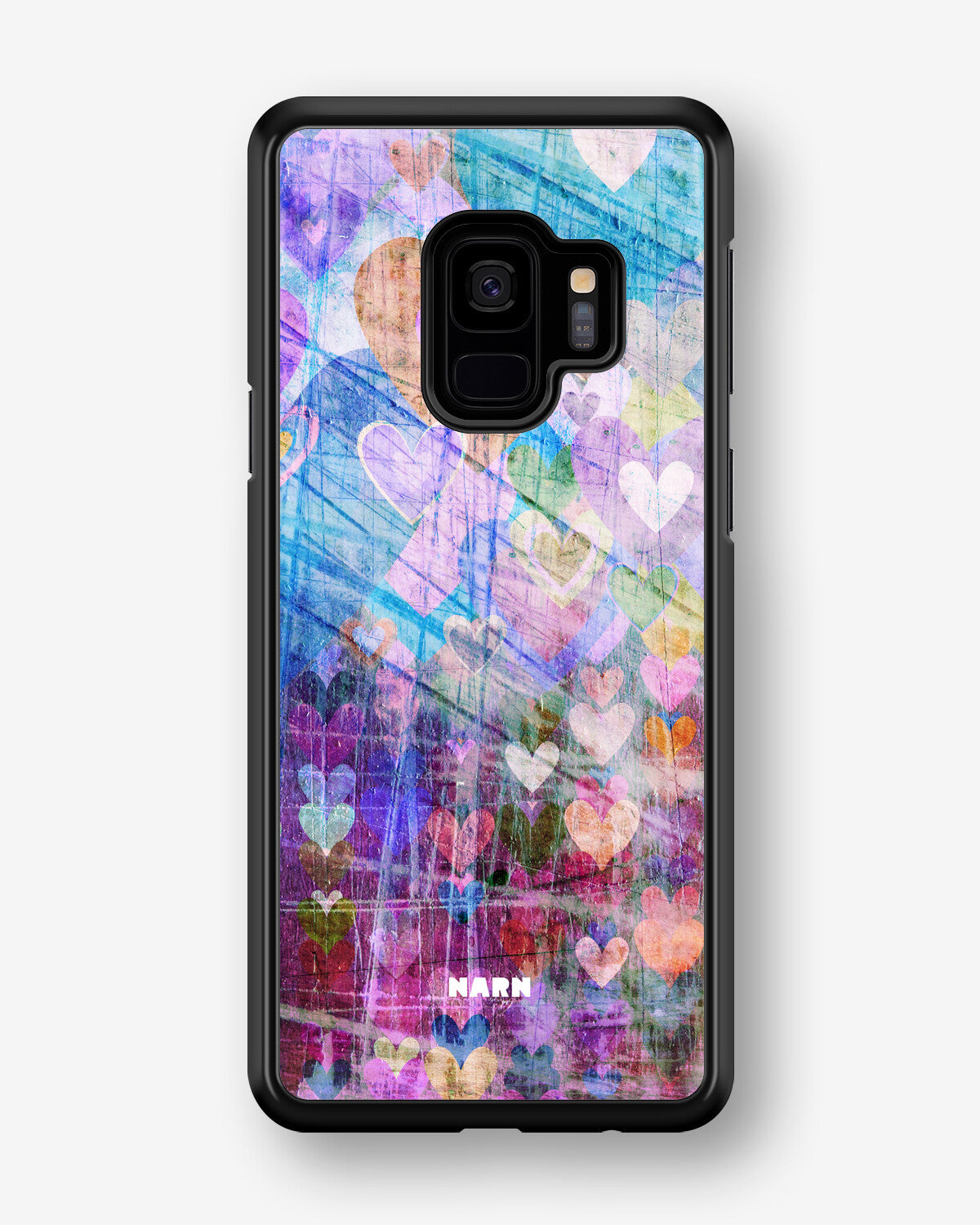 Samsung Galaxy S9 Hard Case – Purple Hearts - View 1