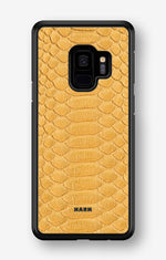 Samsung Galaxy S9 Hard Case – Yellow Snake - View 1