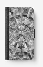 Samsung Galaxy S9 Wallet Case - Grey Crystals - View 1